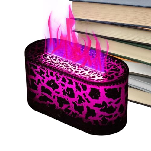 Difusor de Aceites Esenciales, Difusor De Llama Fría Sin Llamas, Humidificador Multifuncional Silencioso Con Apagado Automático Para Yoga Hotel Spa Sala De Estar Coche Baño Tienda Sótano