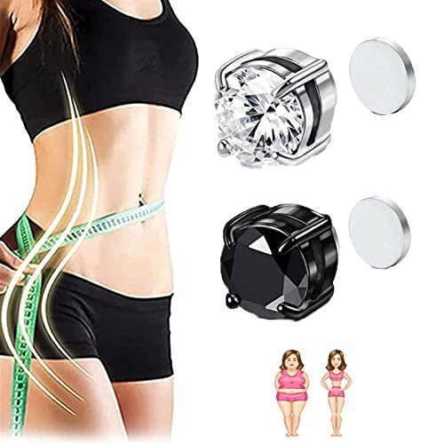AAADRESSES Kyana Lympha Circurl Magnetischer Ohrschmuck Amo'Thea Lymphaktive Magnet Ohrstecker Lymphdrainage Magnet Ohrstecker Nicht Piercende Magnetische Therapie-Ohrringe,2 Pair,F Cover