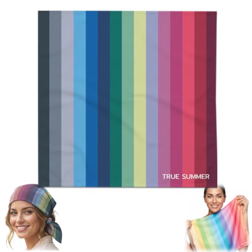 Color Analysis Draping Kit DIY Season Color Analysis Drape Find Your Best Colors for Makeup Styling Wardrobe & Personal Style (True/Warm Summer)