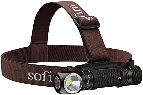 Sofirn SP40 Stirnlampe LED Wiederaufladbar, Kopflampe 1200 Lumen, Batterieanzeige & Magnetfuß, IPX7 wasserdicht für Outdoor-Abenteuer und Notsituationen
