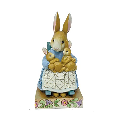 Enesco Jim Shore Bpjs Mrs Rabbit & Bunnies Figurine, Multicolor, 5.35 Inch