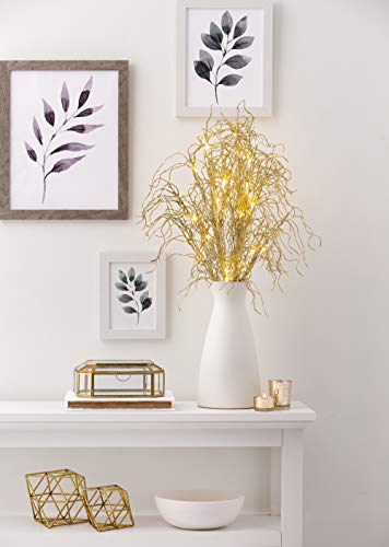 David Tutera Battery Operated Led Lighted Branch Spray: Glitter Gold, 30 Inches #TOP4