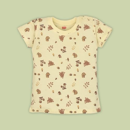 Image of LuvLap Baby Boys Regular Fit 100% Cotton Full Sleeves Boys T-Shirt Set Pack of 3