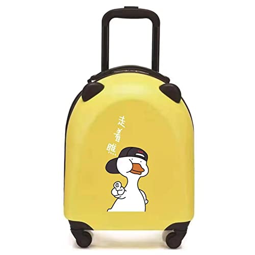 Xinshuobay Frozen 16 Inch Luggage Cartoon Carry On Hardside Upright Spinner Suitcase Rolling Luggage (Yellow Duck) #TOP26