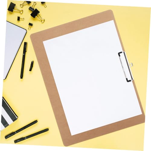 Porte-documents avec pince métallique de bureau pour rangement de documents et dessins