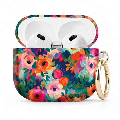 PLKTJOSA Airpod 4�P�[�X�Ή� TPU���킢���p�^�[���ی� �ϏՌ��� ���h�~�P�[�X �L�[�`�F�[�������O�t�� ���C�����X�[�d�Ή� (�N�₩�ȉԕ����ۃJ���t��)