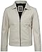 Decrum White Leather Jacket - Leather Jacket Men | [1124094] Jse OfWh, L