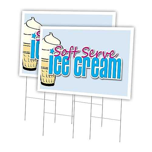 Soft Serve Vanilla Ice 2 Pack Of 24" x 36"