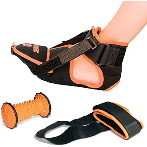 Pair of Plantar Fasciitis Night Splint (Two Splints), Breathable, Plantar Fasciitis Support w/Advanced Stretching Mechanism, Orthotics Support for Achilles Tendonitis, (Men-9-9.5, Women-10.5-11) Cover