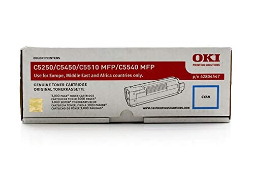 Toner cyan OKI C5250 Series pour remplacer votre cartouche laser vide 3000p