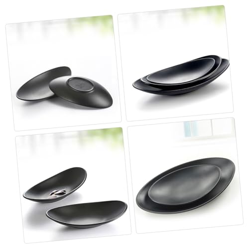 Platos Sushi Pequeños Melamina Negra 2 Piezas miniatura 4