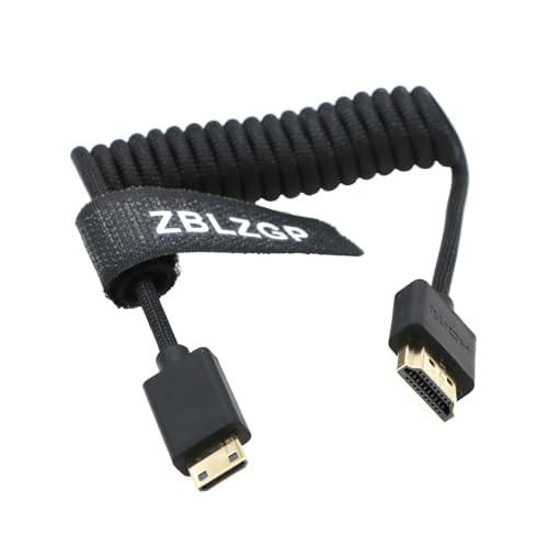 Câble Mini HDMI-HDMI tressé pour filmer au stabilisateur avec Blackmagic Pocket