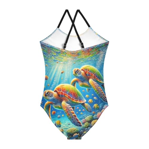 Sea Turtles Sunshine Bathing Suits for Girls Swimsuit Summer Beach One Piece Swimsuits Swimwear2