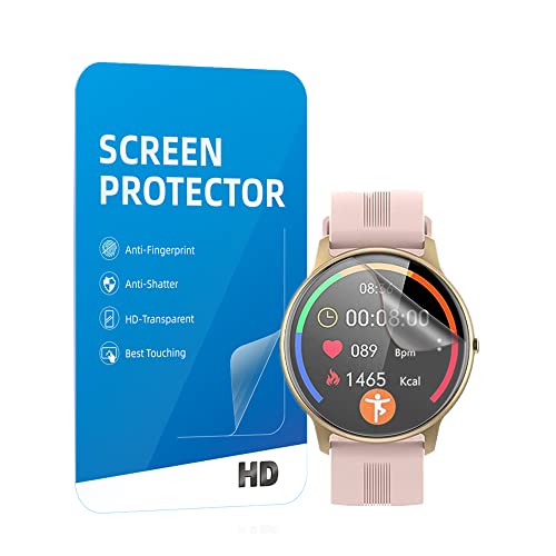 MIHENCE Mihence Compatible for AGPTEK LW11 Screen Protector, HD Premium Real Full Coverage Invisible Screen Protector for AGPTEK Smartwatch LW11 [ 3PCS ] [ PET ]