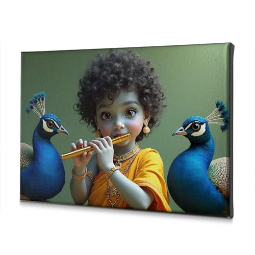 Tableau enfant flûte déco salon rustique chic pour une ambiance de vie apaisante