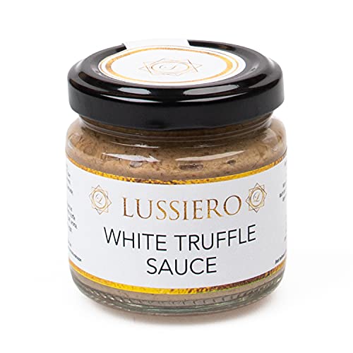 Lussiero Blanc Bianchetto Sauce Sauce à la Truffe Salsa avec du vrai Bianchetto Truffe Tuber Borchii 80g Cover