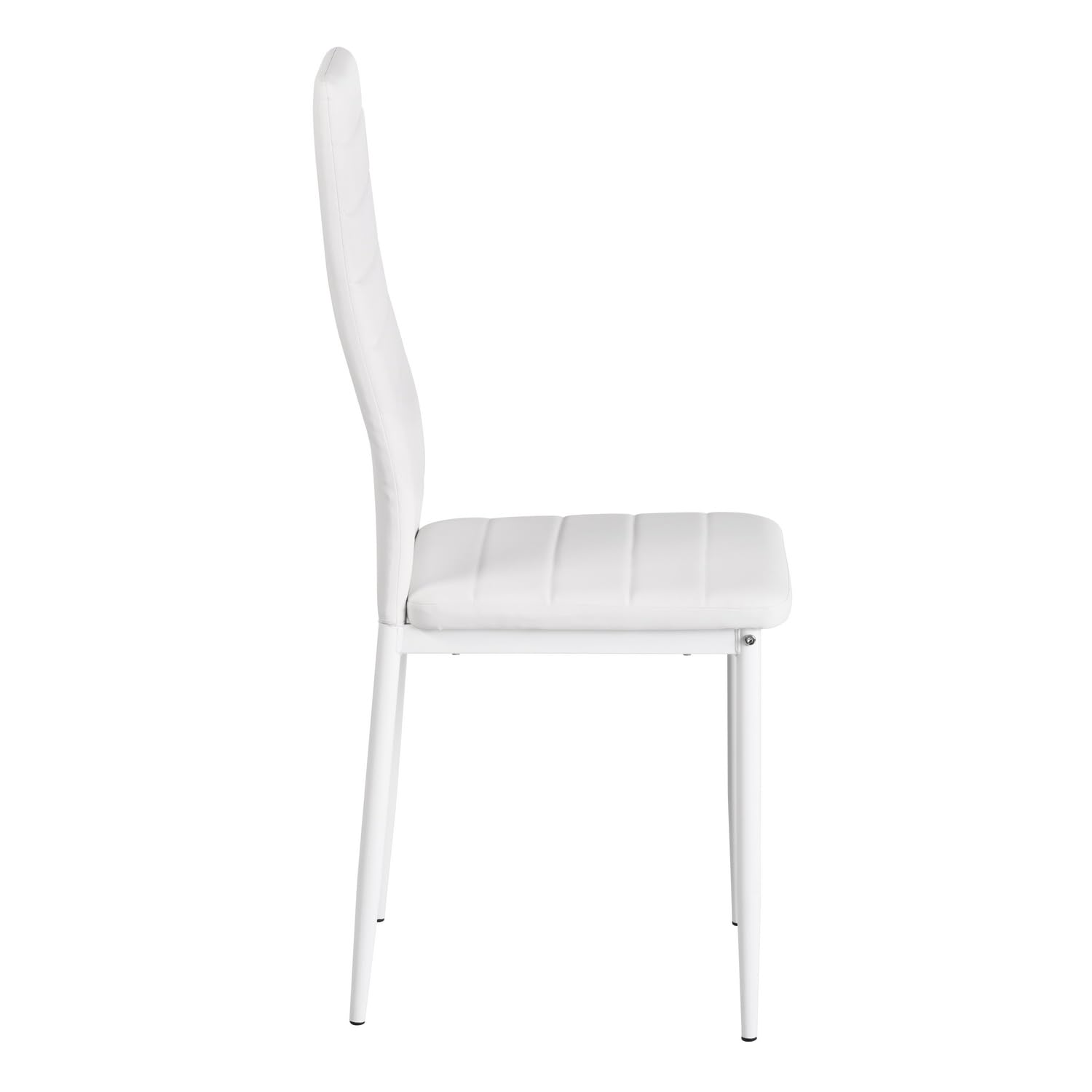 Ensemble de salle à manger rectangulaire en bois de chêne blanc avec 4 chaises blanches modernes 120 x 70 x 75 cm