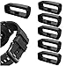 Anello Cinturino Silicone 6 Pezzi Silicone Anelli Sicurezza Ricambio Anelli Cinturino Orologio Anello Chiusura Ricambio Cinturino Anello Ritegno per Smartwatch e per la Maggior Parte Degli Orologi