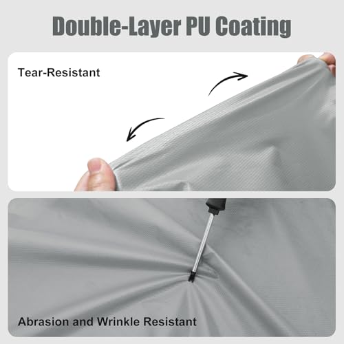 Image of Andake Waterproof Rain Poncho for Adults Unisex,230T Ripstop Polyester,Raincoat Gear with Transparent Viewing Window Outdoors