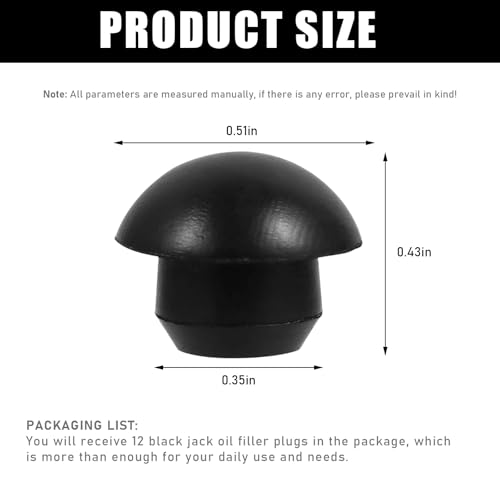 Image of DXNQ 12 PCS Bottle Jack Oil Filler Plugs, Rubber Conical Car Hydraulic Jack Oil Fill Plug Replacement, Portable Floor Bottle Plugs for Oil Reservoir Plug Seals Nozzle Repair Parts