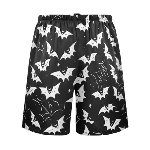 J JOYSAY Pajama shorts Mens Lounge Sleep Shorts Watercolor Yellow Pink Flowers Straight-Fit Men Pajama Bottoms2