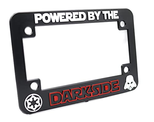 Powered By The Darkside For Star Wars License Plate Frame (Motorcycle) #TOP1