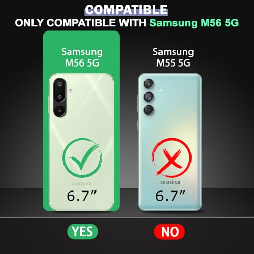 Image of AIBEX Compatible for Samsung F56 5G / Samsung M56 5G Flip Cover Leather Finish with Magnatic Closure | Inside TPU with Card Pockets | Wallet Stand | Complete Protection Flip Case - Green