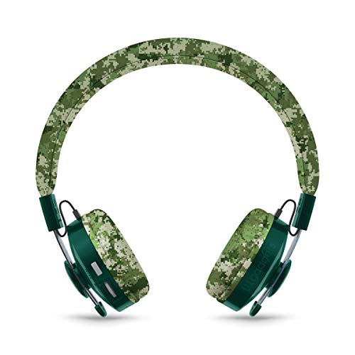 LilGadgets Untangled PRO Kids Premium Wireless Bluetooth Headphones with SharePort and Microphone (Children) - Digital Camo