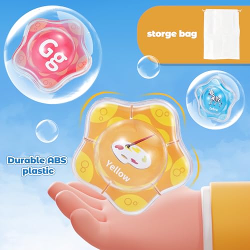 Alphabet Bath Toys, 26pcs Floating Starfish Bath Toy,Montessori Educational Preschool ABC Learning Toys with Mesh Bag for Toddlers Age 2 3 4 - Image 6