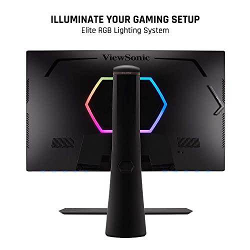 Viewsonic Elite Xg251G 25 Inch 1080P 1Ms 360Hz Ips Gaming Monitor With Gsync, Hdr400, Rgb Lighting, Nvidia Reflex, And Advanced Ergonomics For Esports #TOP3