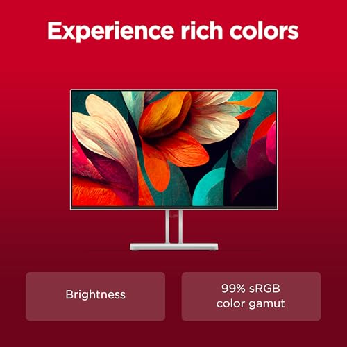 Image of Lenovo L27-4C| 27 Inch (68.58 cm) Ultraslim Monitor, FHD 1920x1080, IPS, 144Hz, 99% sRGB, 1ms, 2x3W Speakers, Dual HDMI, Display Port, Audio Port, AMD FreeSync,Eyesafe, Bezel-Less, VESA Mount, Grey