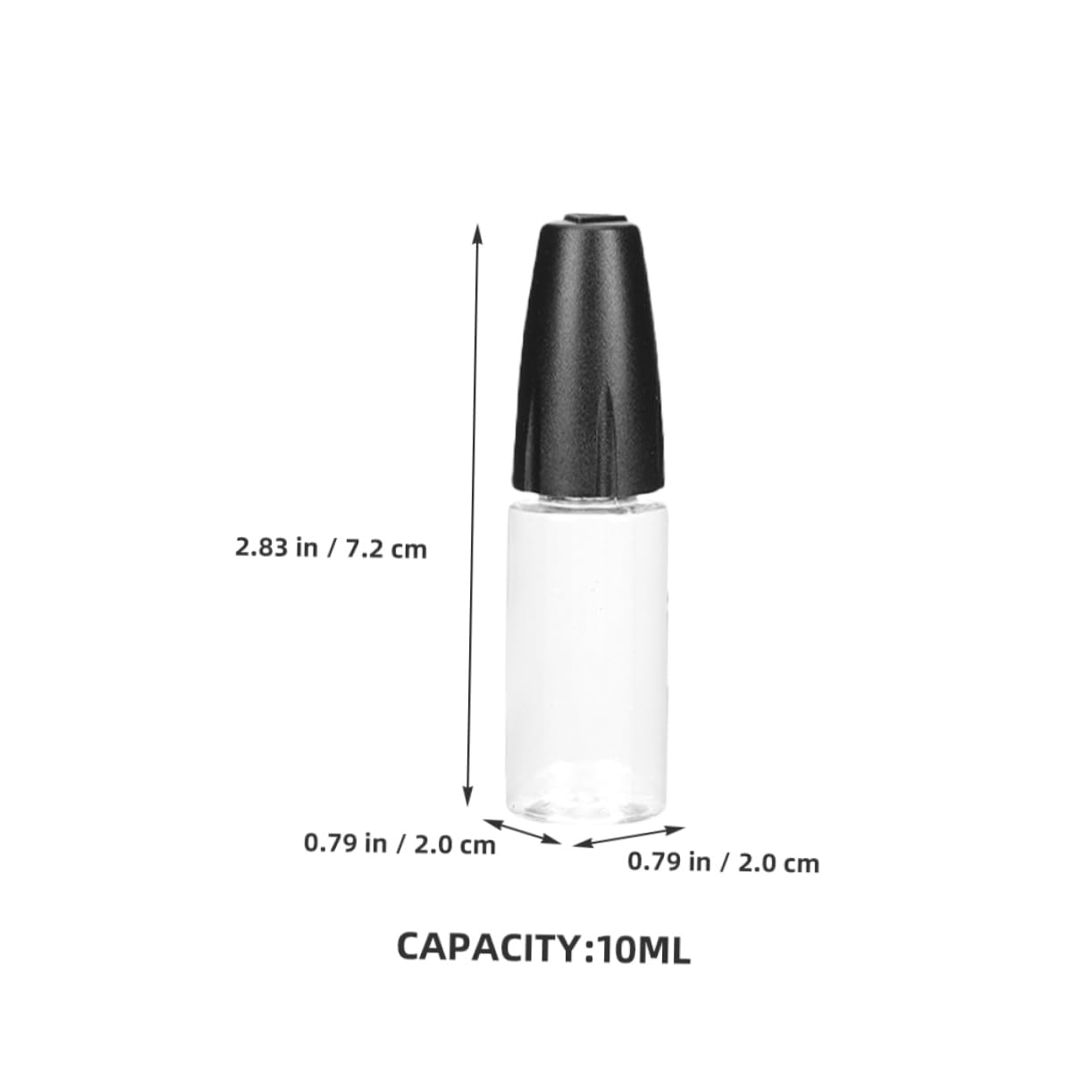 PRETYZOOM 5 Series Botella Transparente Botellas Pequeñas Cuentagotas Simple Botella Exprimible Con Punta De Precisión Frasco Aplicador Con Punta Fina Mini Botellas La Mascota 10 Piezas X 5