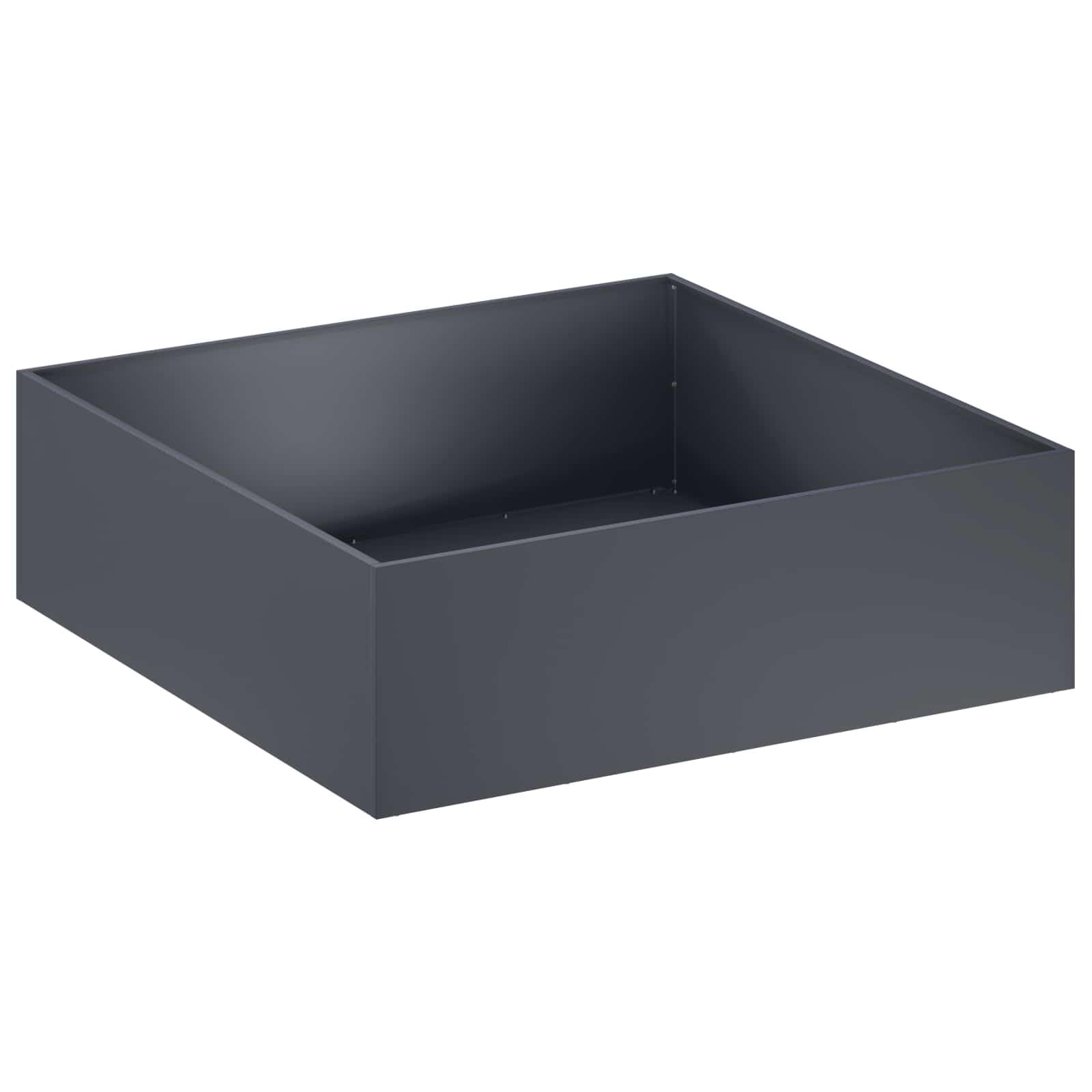 vidaXL Garden Planter Anthracite 100 x 100 x 30 cm Cold-rolled Steel — image 1