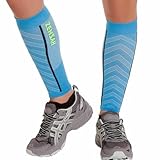 Zensah Featherweight Compression Leg Sleeves – Calf Sleeve for Men and Women – Relieve Shin Splints, Calf Pain – Ultra-light Calf Guard for Running, Basketball, Maternity, Travel, Nurses