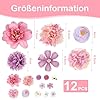 Hurifeng Blumen-Haarklammer für Damen und Mädchen - Haarspange Blume Haarschmuck - Hochwertige Haarklammer Blume für Frauen - Perfekt für Party; Hochzeit und mehr (Rosa;Lila) #2