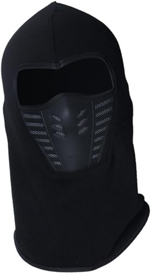 Sports Warm Hat Full Face Hats Outdoor Cap Warm Balaclava Neck Warmer Black
