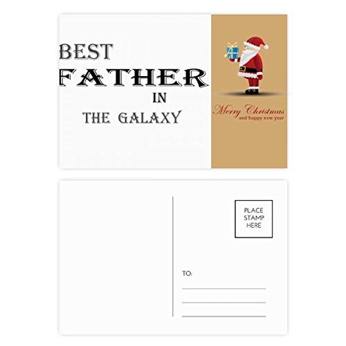 Cartes postales Best Dad in The Galaxy de qualité supérieure en lot de 20