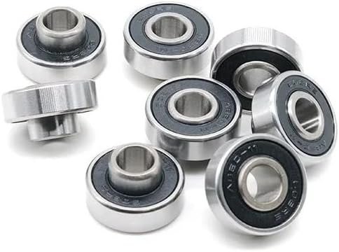 8PCS Skateboard Bearing 608RS 8x22x7mm Abec9 Integrated Spacer Longboard Bearing 608 Dance Board Double Rocker Board Bearings