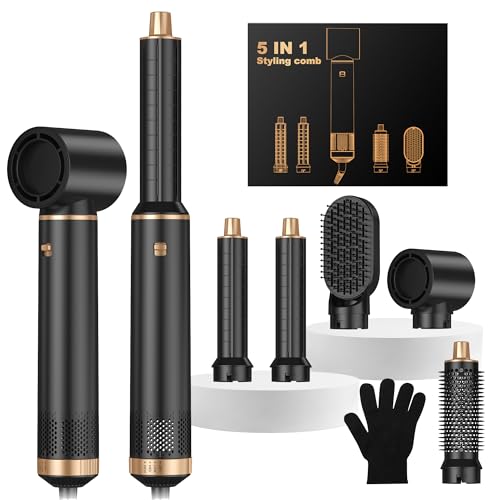 Airbrush 5 in 1, 5 in 1 Hair Style, Air styer Airstyler Multi-Blo...