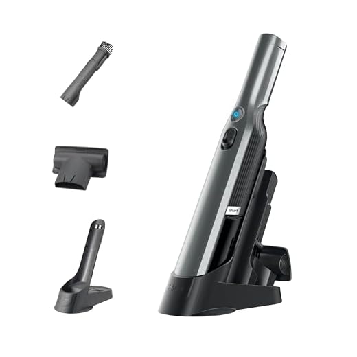 Shark Kabelloser Handstaubsauger [WV200EU] ohne Beutel, Einzelakku, Schwarz und Grau