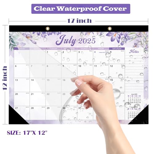 Image of ZTX Desk Calendar 2026-2027 Calendar Large 17 inchx12 inch Jan.2026-Jun.2027 Floral