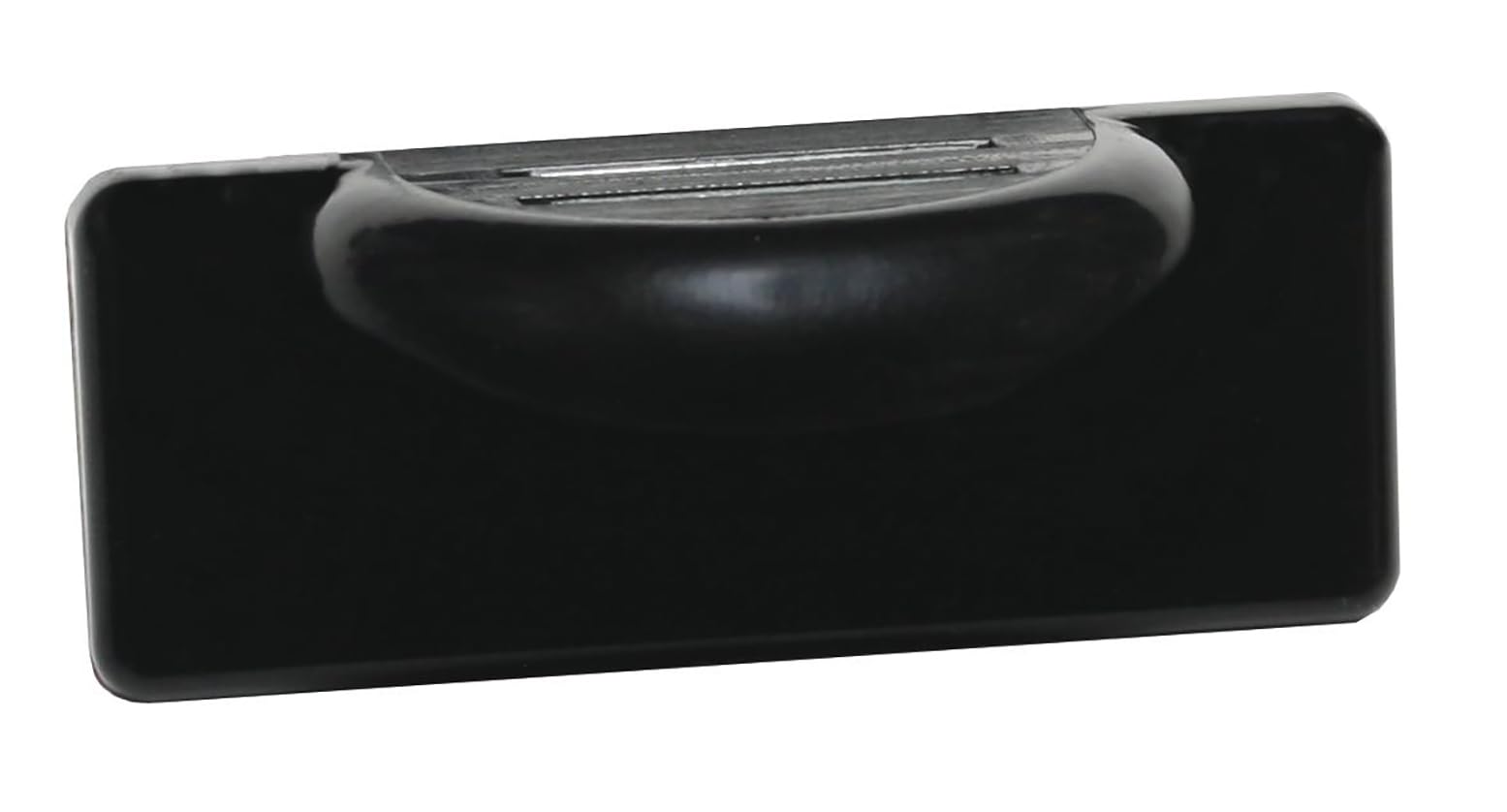 GARDINIA Supporto Magnetico per Veneziane, Autoadesivo, Ideale per Finestre a Vasistas, Supporto per la Guida Inferiore delle Tende Veneziane, 5 cm x 2 cm, Plastica/Metallo, Nero, 2 Unità