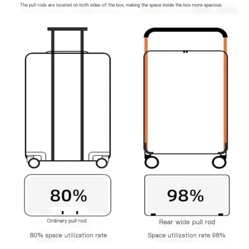 Luggage Travel Gear Wide Trolley Suitcase Women's Large-Capacity Password Suitcase Universal Wheel Men's Suitcase(26inch)2
