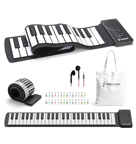 MARVTOWN 49Key Roll Up Digital Piano Keyboard,Portable...