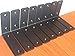 8 Pack - L 5" x H 4" x W1.5", 5mm Black Thick L Shelf Bracket, Iron Shelf Brackets, Metal Shelf Bracket, Industrial Shelf Bracket, Modern Shelf Bracket, Decorative Shelving, Shelf Supports with Screws