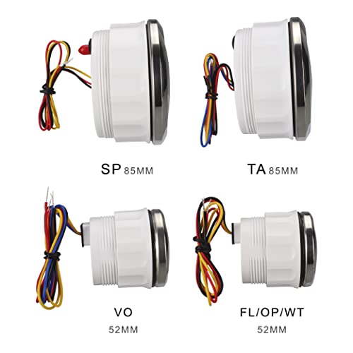Image of MOTOR METER RACING 85mm 3-3 /8 inch W PRO Series 6 Gauge Set White Dial