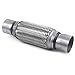2.5 inch Exhaust Flex Pipe - RP Remarkable Power, 2.5 ID x 12 Length Flexible Pipe, Stainless Steel Double Braid Heavy Duty Universal Muffler Tube RK7546 Automobile Replacement part