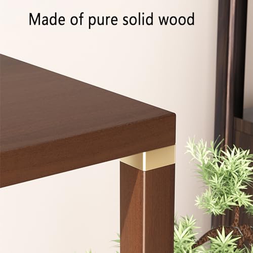 Support balcon plantes multiples en bois naturel pour salon
