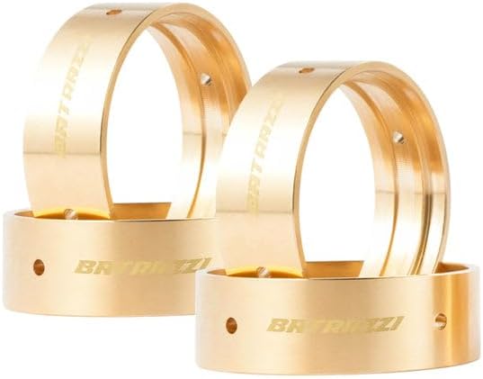 RC Parts RC Crawler Truck Parts: Brass Wheel Weights V2 for 1.9" Aluminum D-Hole Beadlock Wheels (4pcs)