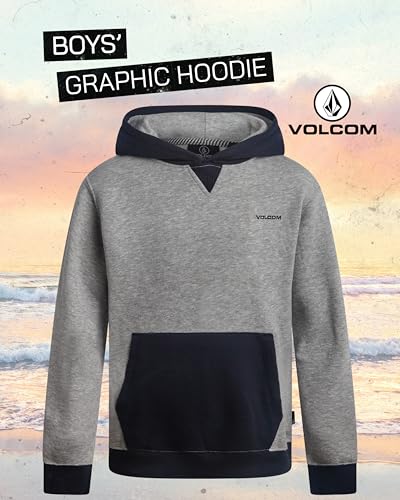 Image of Volcom Boys Hoodie - Long Sleeve Pullover Graphic Hoodie Sweatshirt - Warm Casual Hoodies for Boys (8-20)